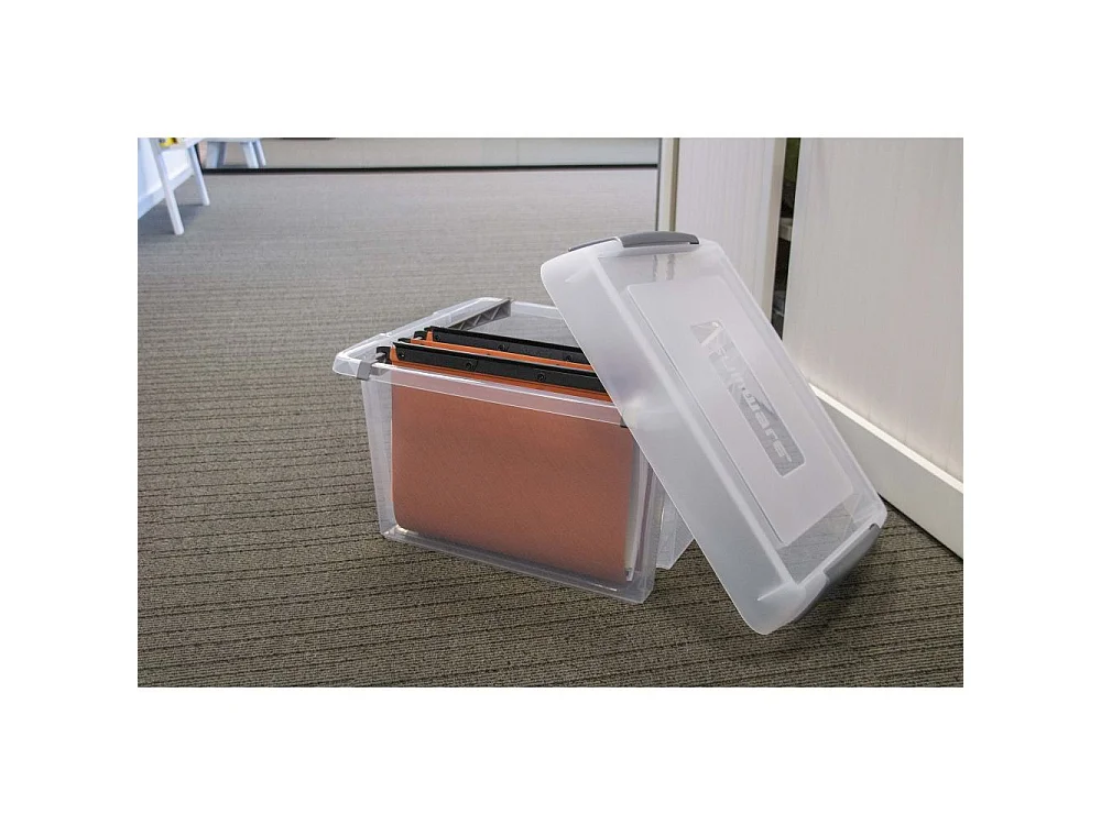 Boite transparente pour dossiers suspendus 37 Litres Nesta