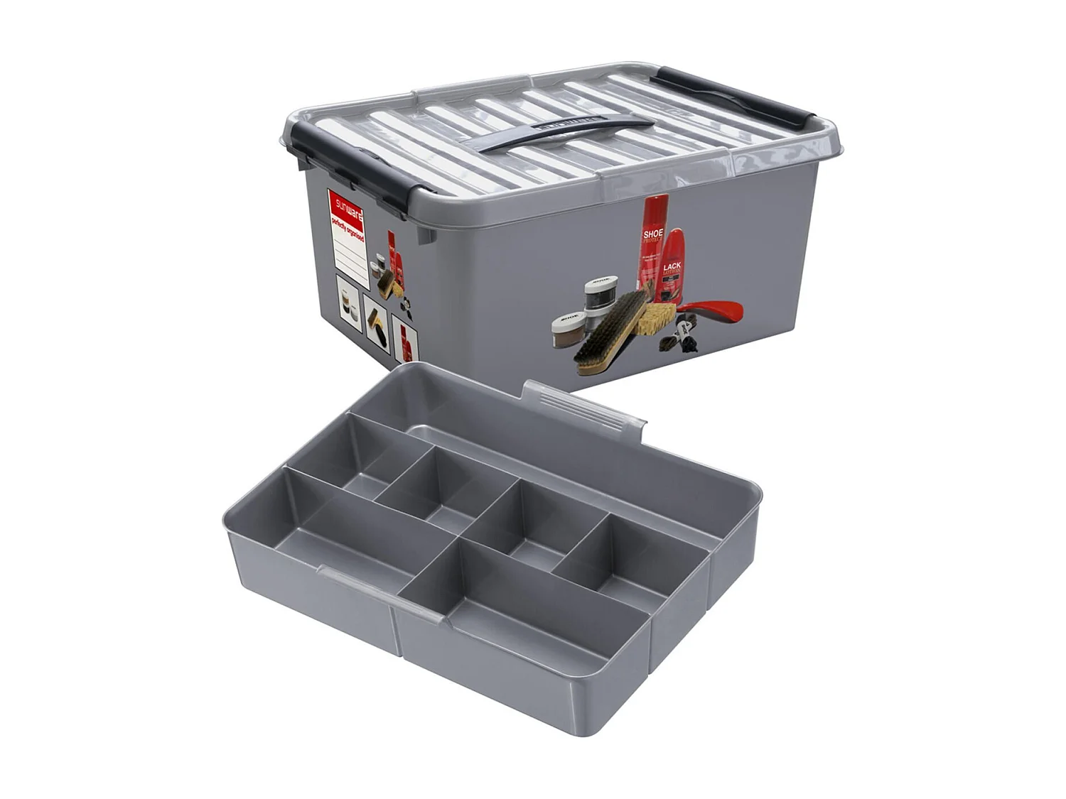 Boite à cirage Q-line avec insert compartimenté