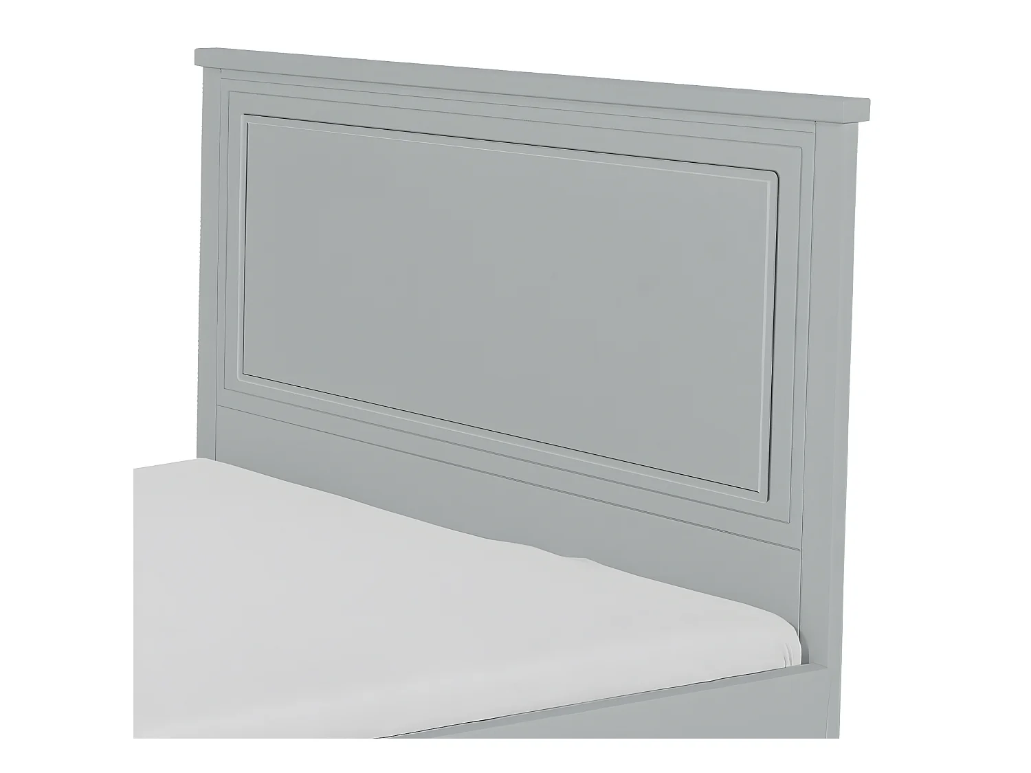 Lit 90x200 sommier et tiroir inclus Melody Gris