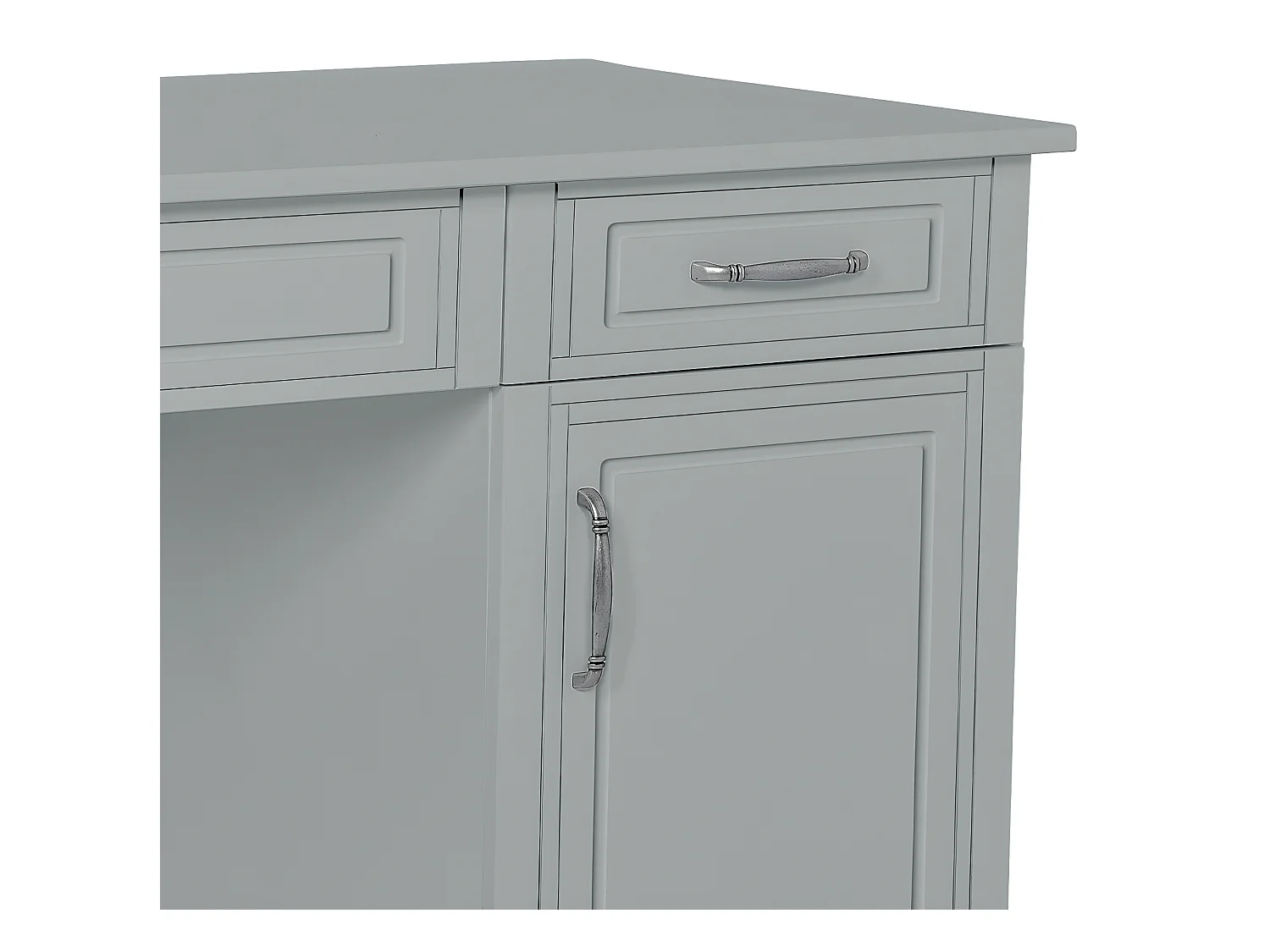 Bureau 2 tiroirs 1 porte Melody Gris
