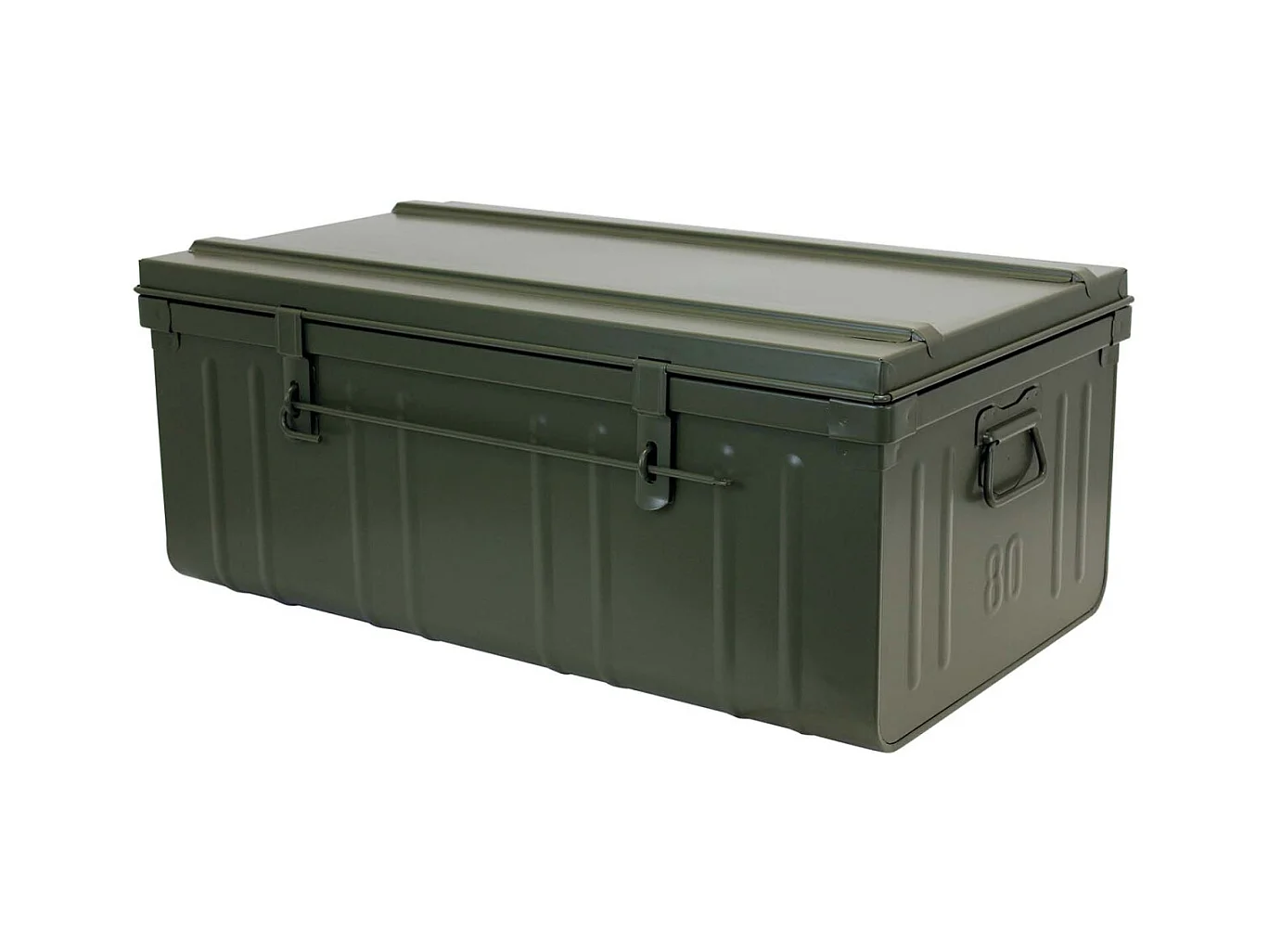 Cantine de rangement en acier Premium 80 cm kaki 95 l