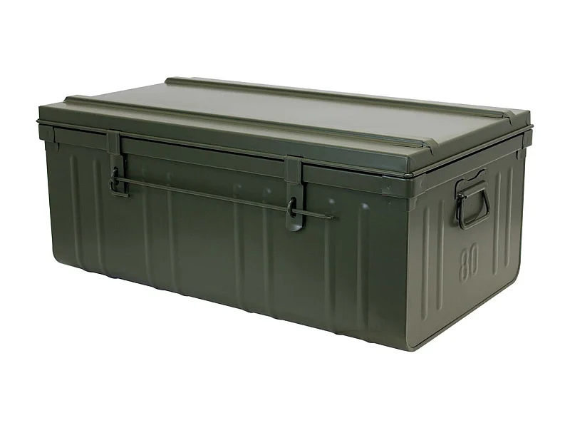 Cantine de rangement en acier Premium 80 cm kaki 95 l