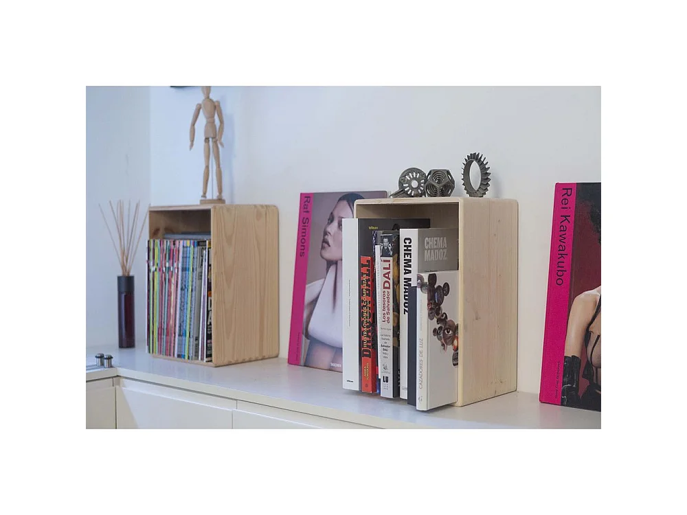 Caisse en bois de rangement 60 x 40 x 23 cm