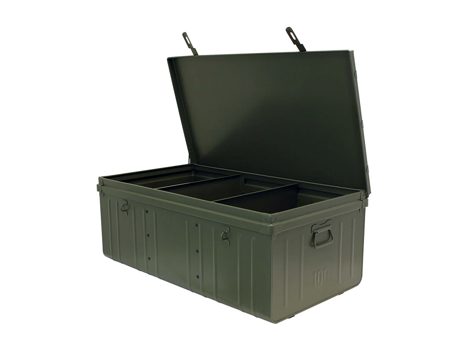 Cantine de rangement en acier Premium 100 cm kaki 175 l