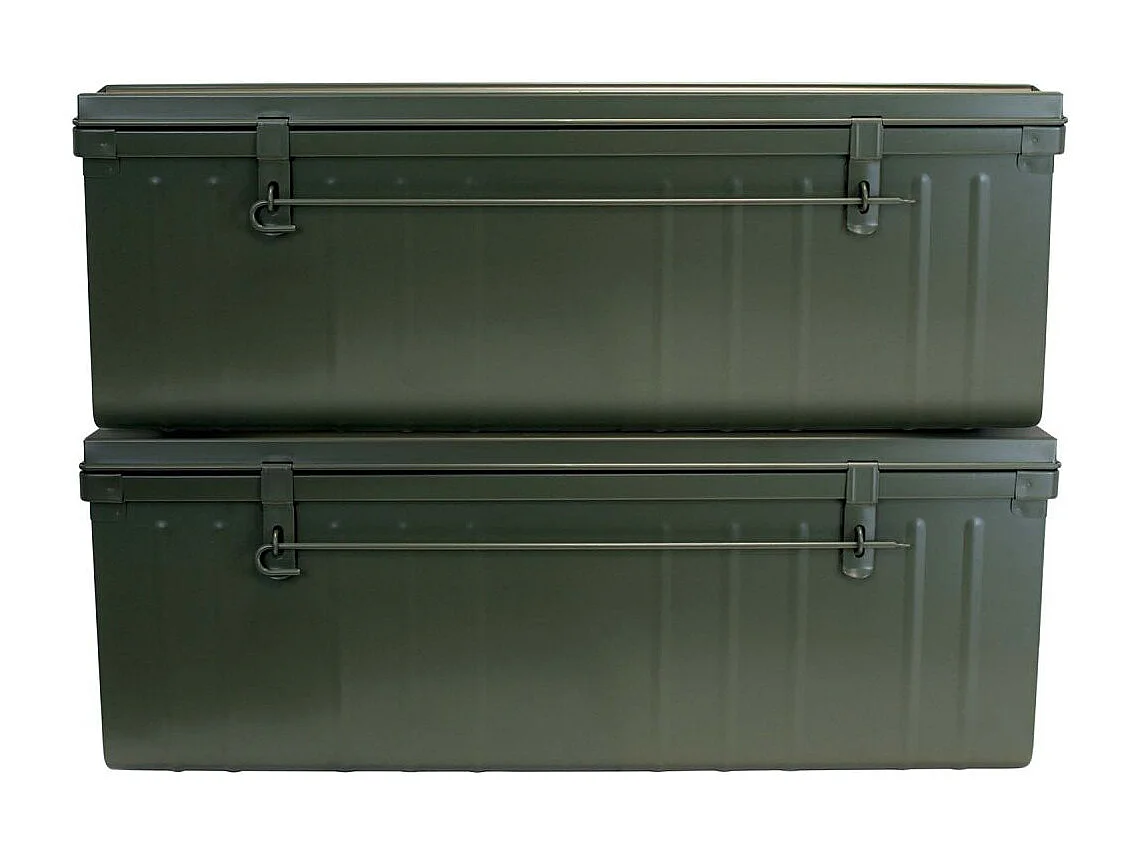 Cantine de rangement en acier Premium 100 cm kaki 175 l