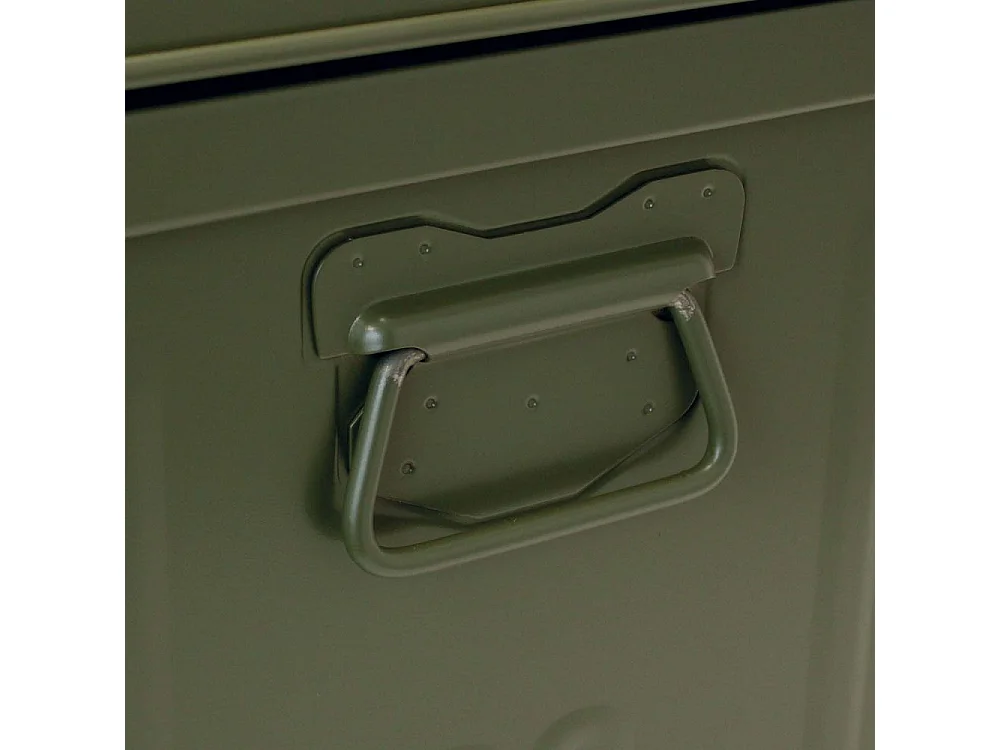 Cantine de rangement en acier Premium 100 cm kaki 175 l