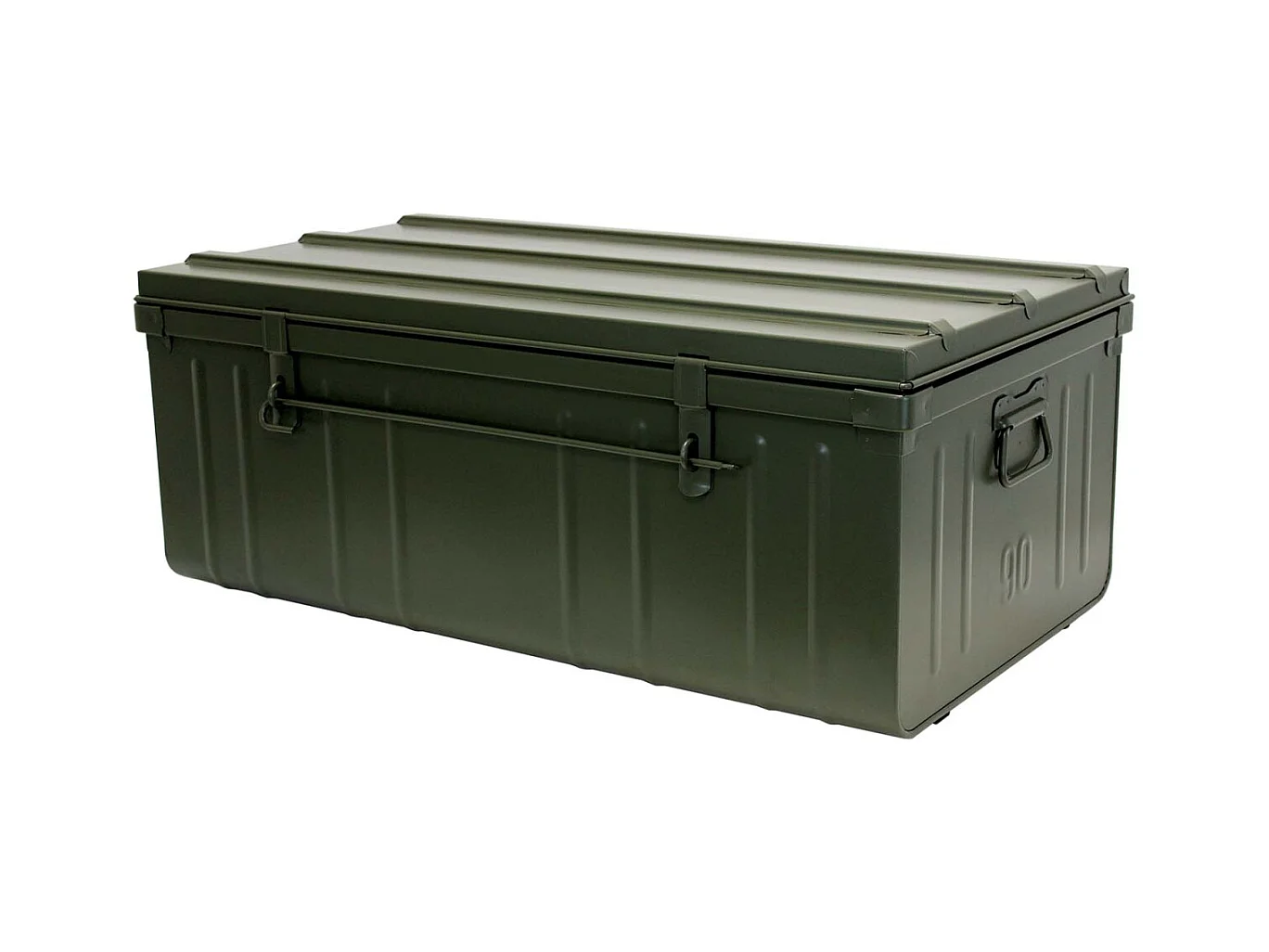 Cantine de rangement en acier Premium 90 cm kaki 130 l