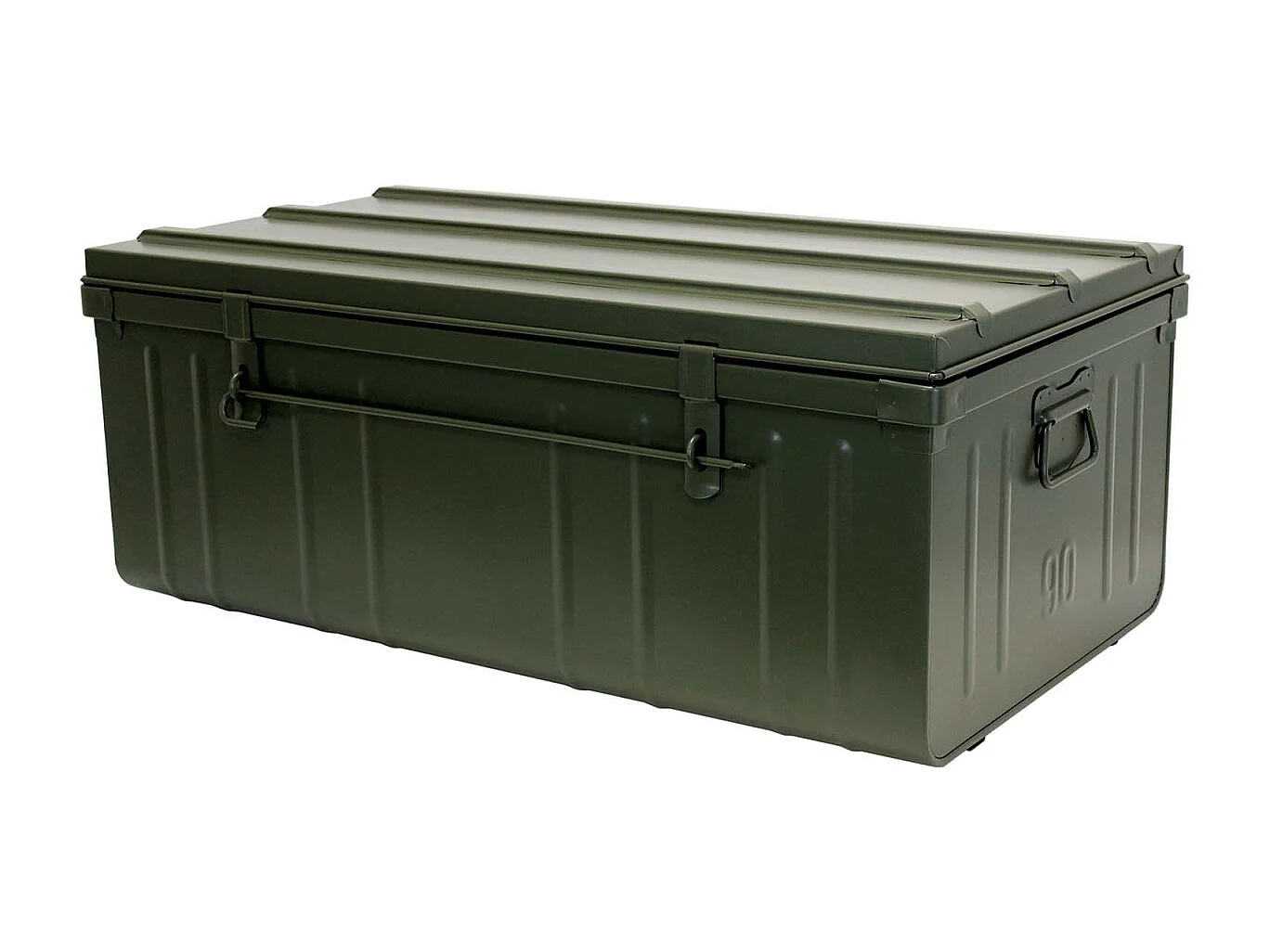 Cantine de rangement en acier Premium 90 cm kaki 130 l