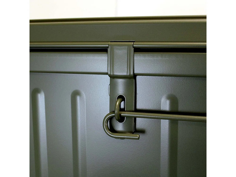 Cantine de rangement en acier Premium 90 cm kaki 130 l