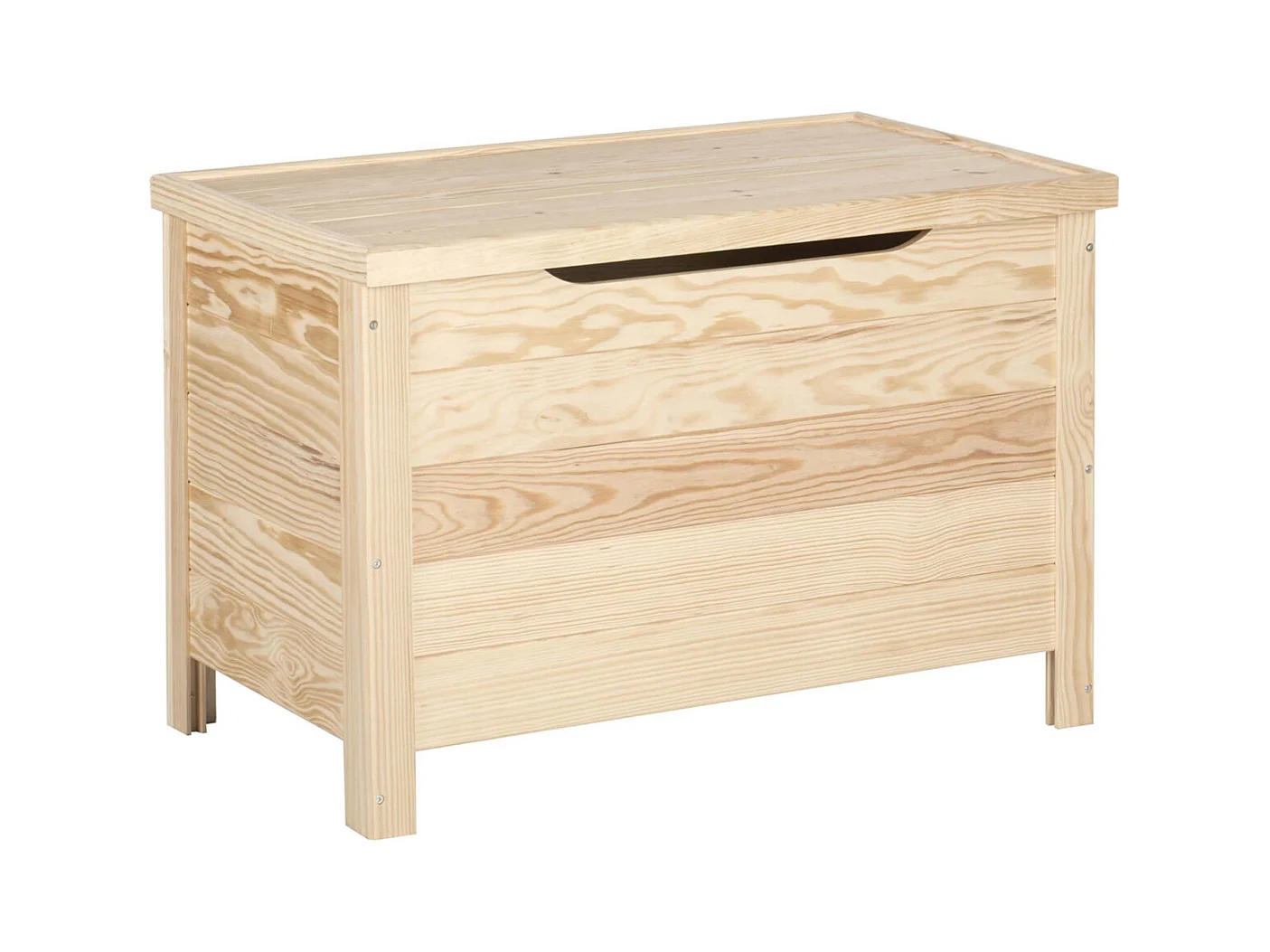 Coffre de rangement en pin 85L