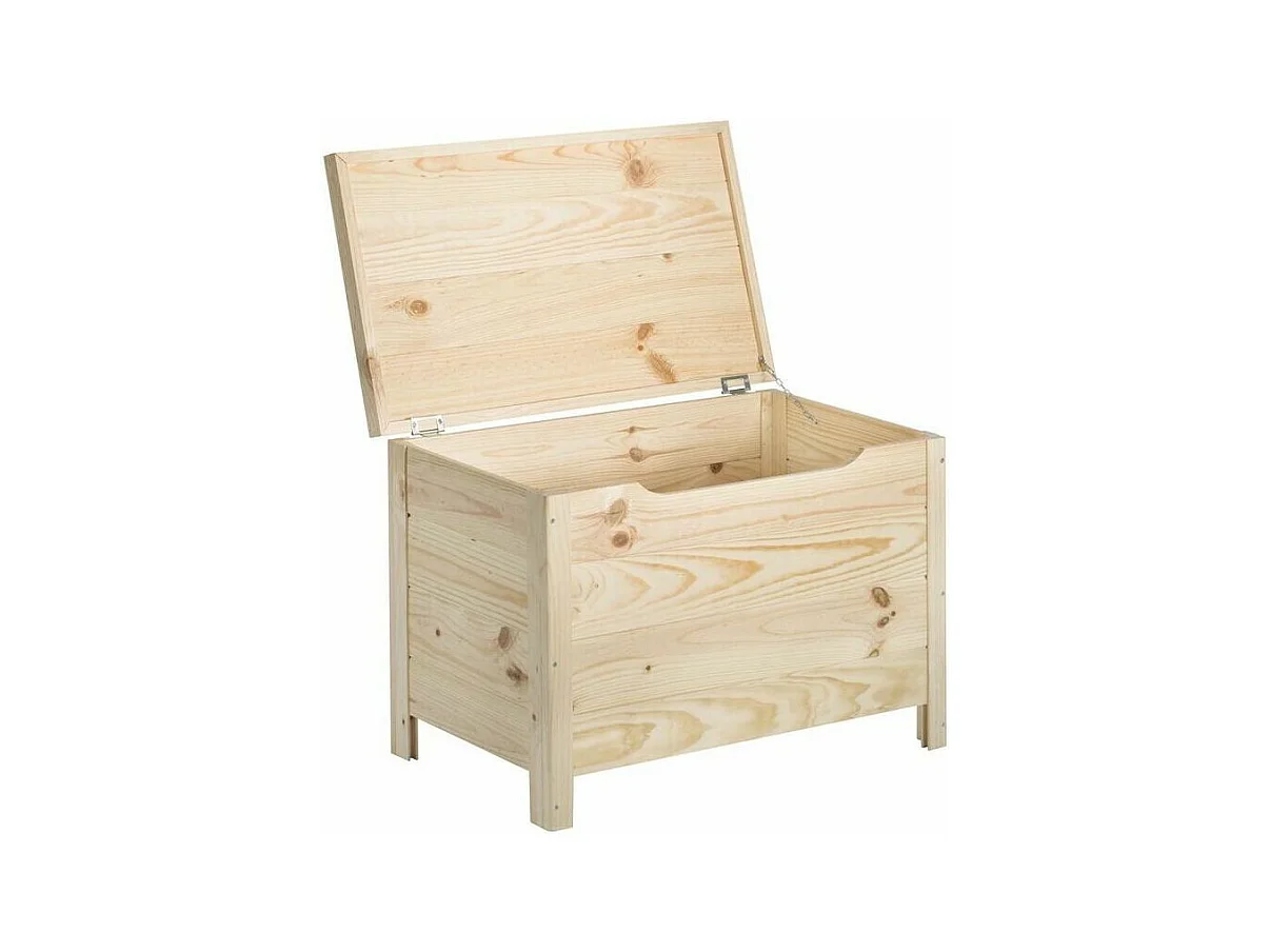 Coffre de rangement en pin 85L