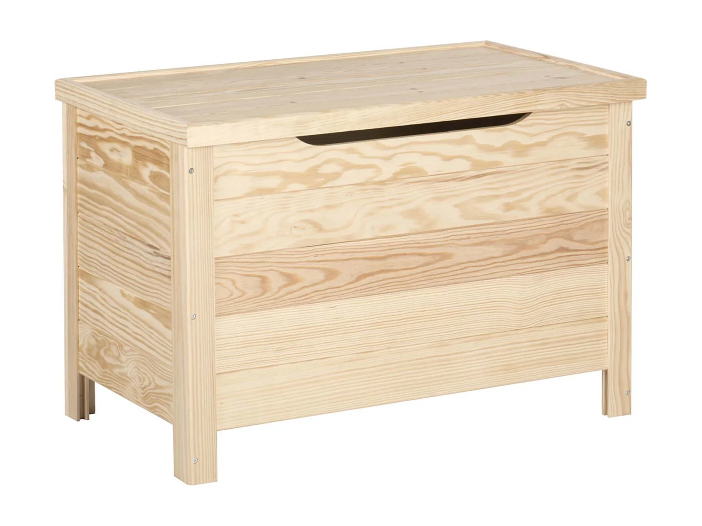 Aufbewahrungstruhe aus Kiefernholz 85 Liter