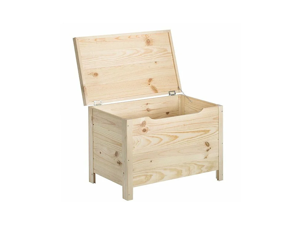 Coffre de rangement en pin 85L