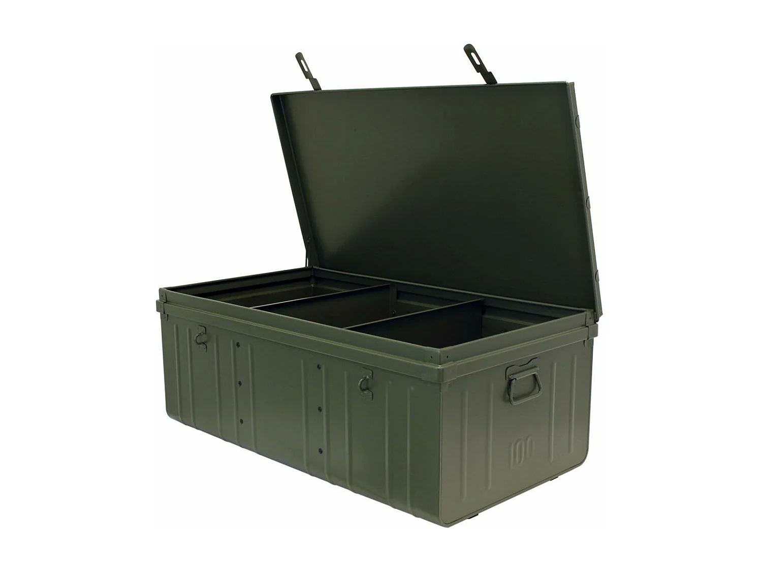 Cantine de rangement en acier Premium 110 cm kaki 225 l