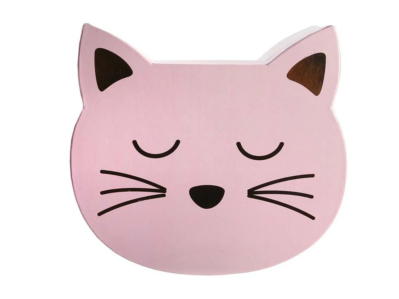 Lot de 2 Boîtes de Rangement "Chat" 25cm Rose