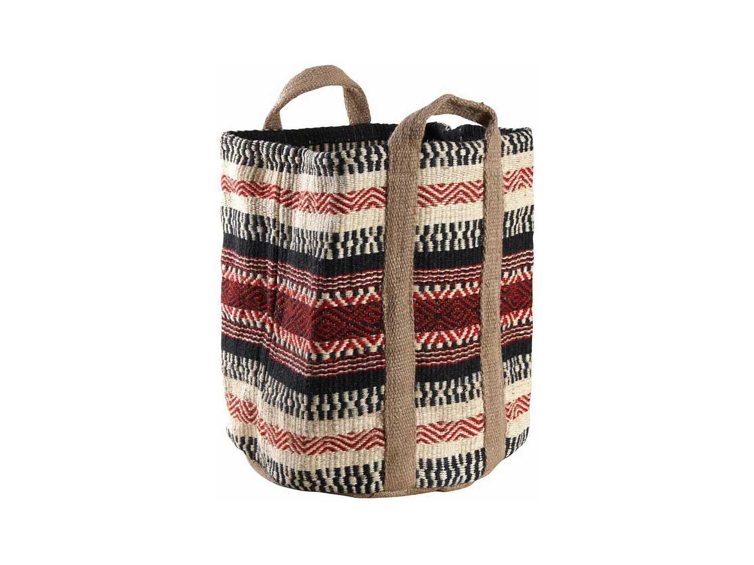 Corbeille en toile de jute épaisse Afriqua