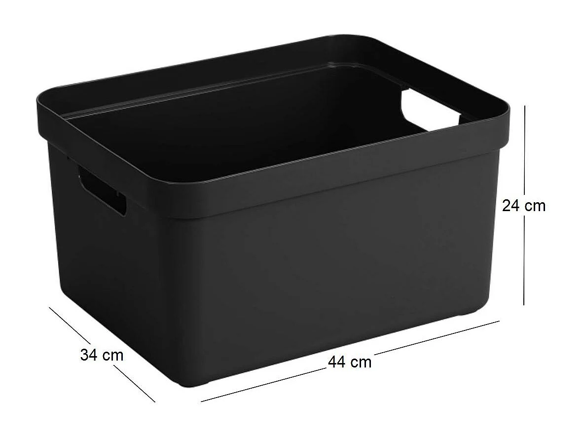 Boite de rangement Sigma home Box 32 L Noir