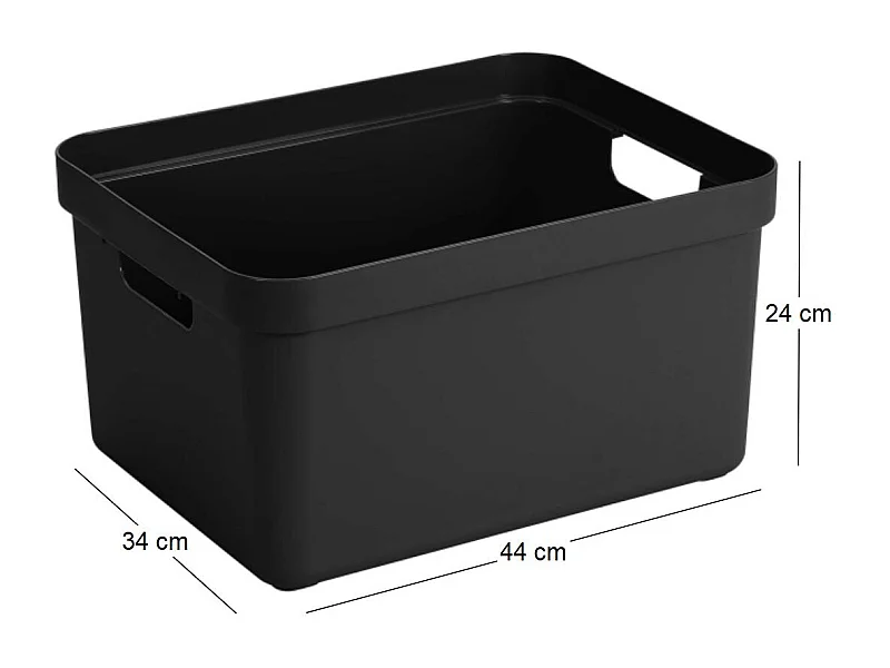 Boite de rangement Sigma home Box 32 L Noir