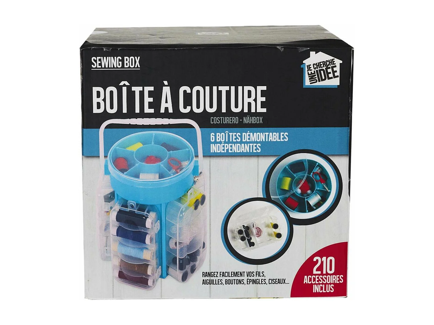 Boite à couture complète 211 pièces