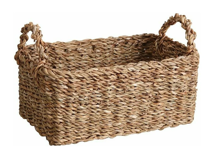 Corbeilles de rangement en jonc de mer tressé (Lot de 3)