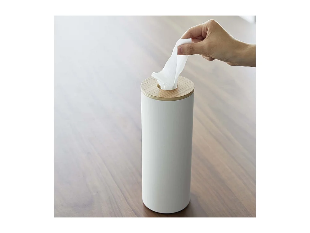 Boîte à mouchoirs ronde en métal Tissue