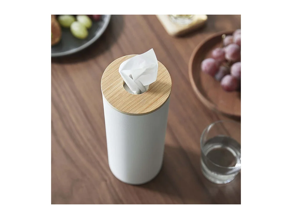 Boîte à mouchoirs ronde en métal Tissue