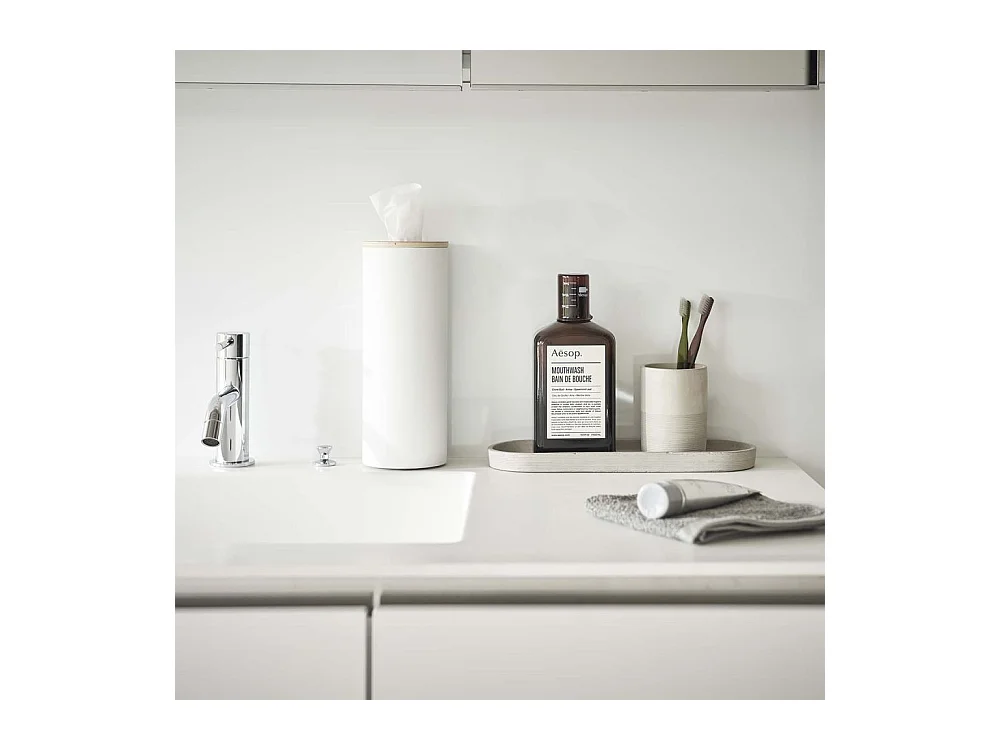 Boîte à mouchoirs ronde en métal Tissue