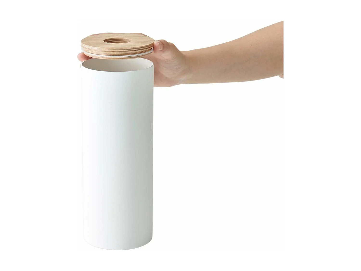 Boîte à mouchoirs ronde en métal Tissue