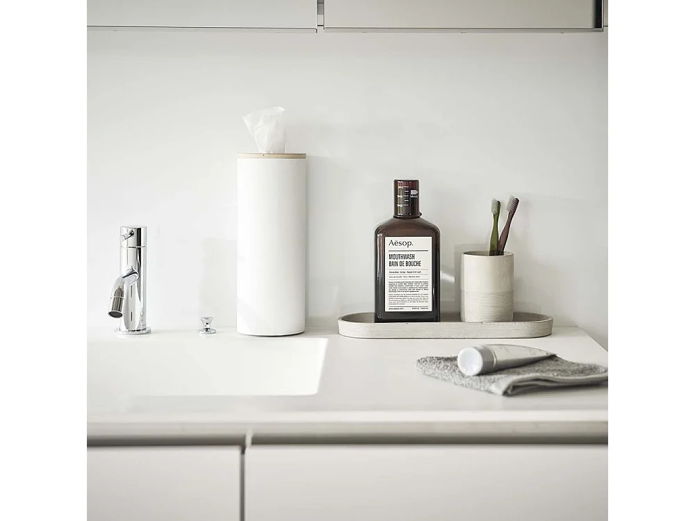 Boîte à mouchoirs ronde en métal Tissue