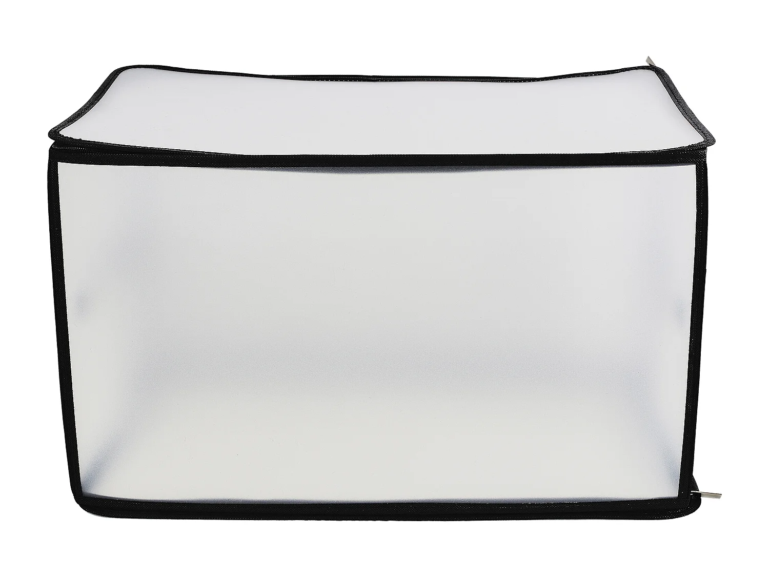 Boite De Rangement Transparente 52x30x30cm Transparent, Noir