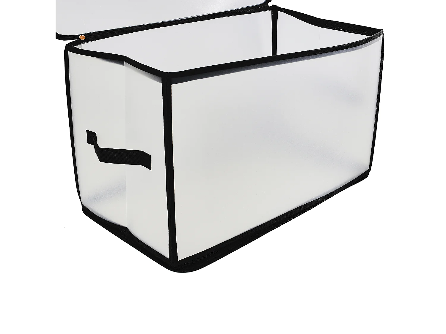 Boite De Rangement Transparente 52x30x30cm Transparent, Noir