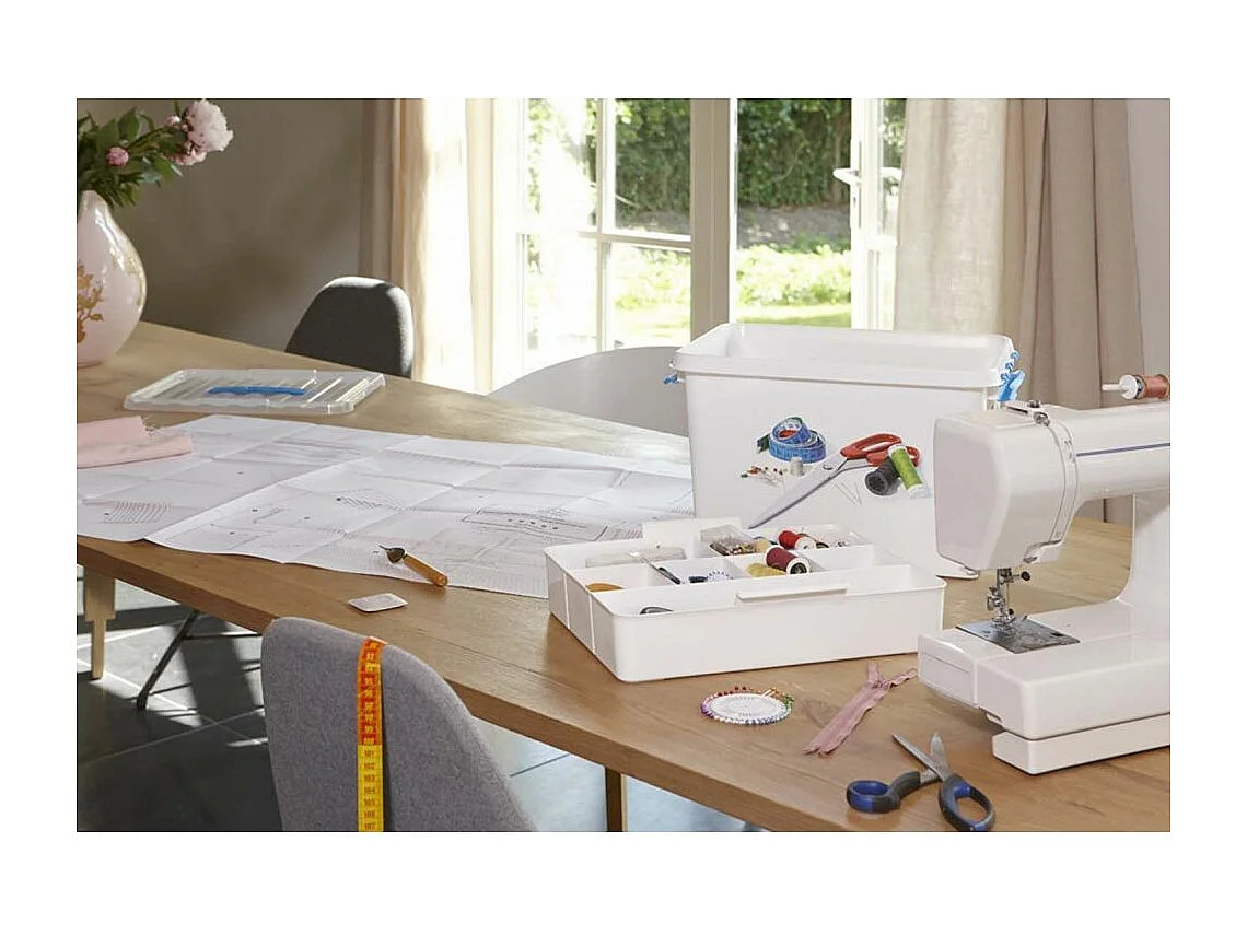 Boîte à couture Q-line avec insert compartimenté 22 litres