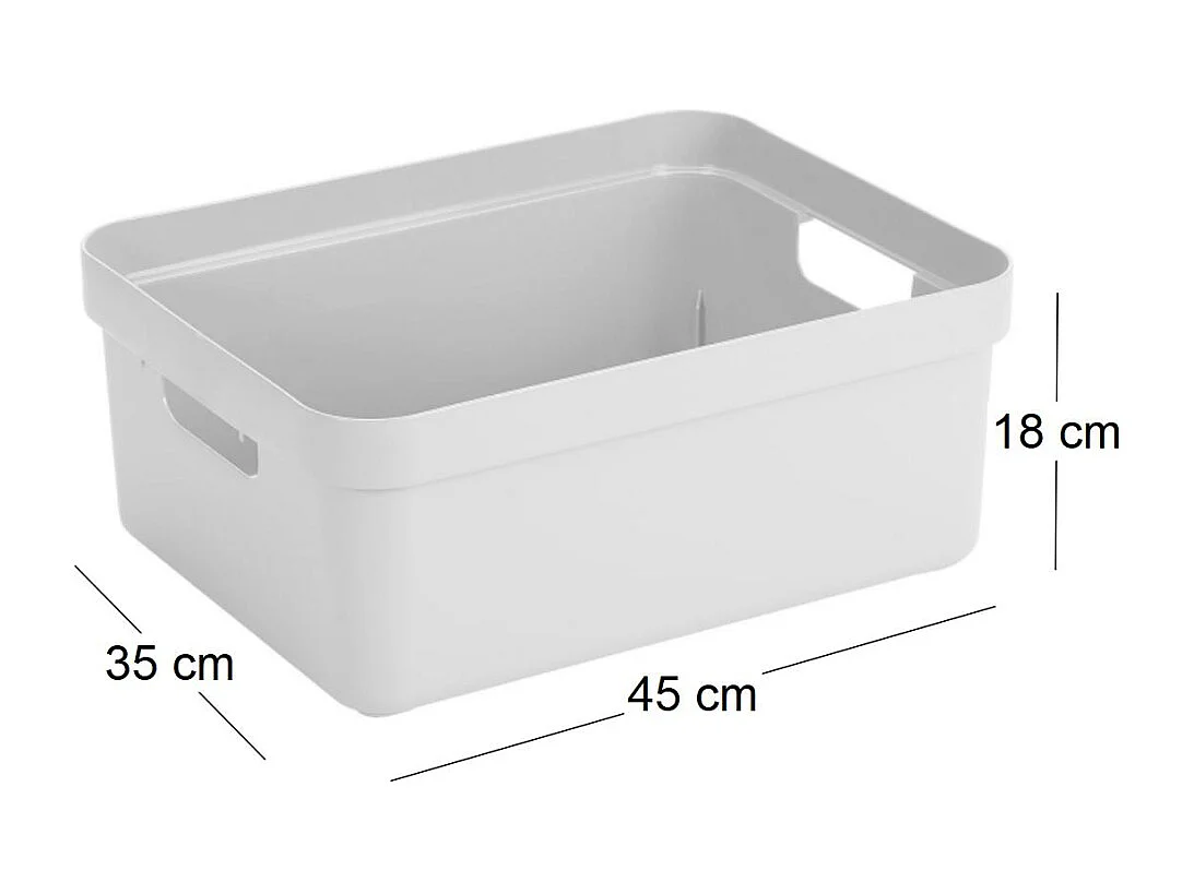 Boite de rangement Sigma home Box 24L Blanc