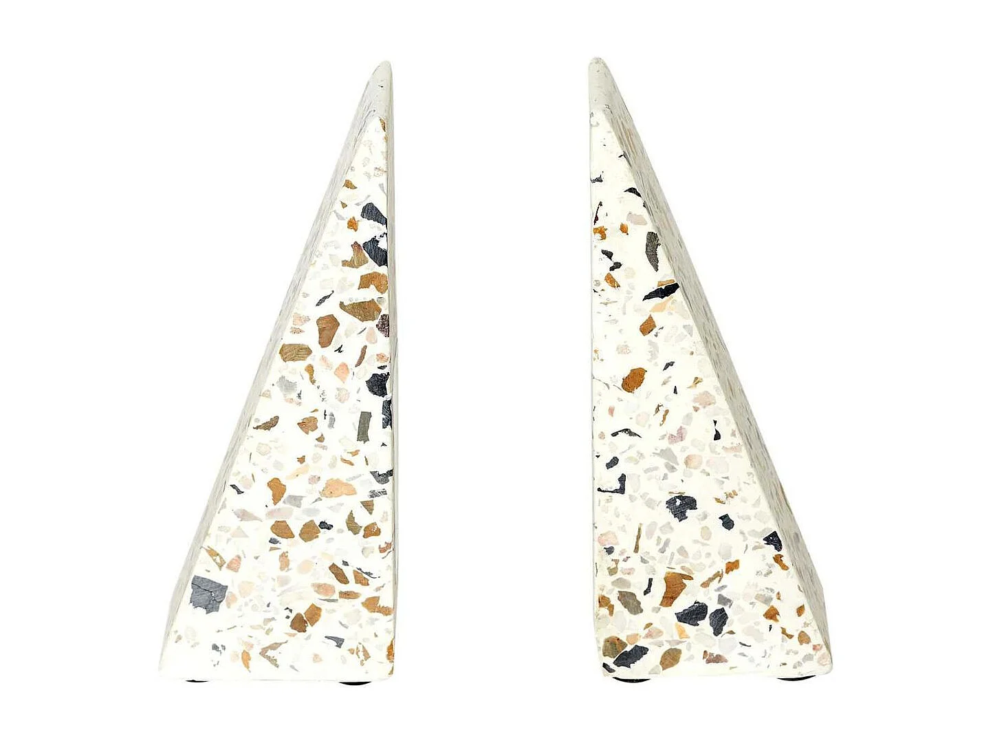 Set Vide Poche Et Serre- Livres Terrazzo Blanc, Multicolore