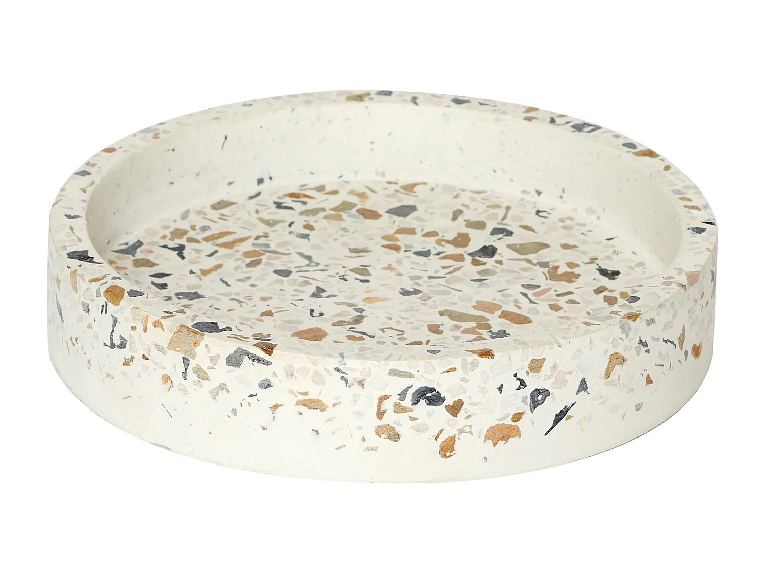 Set Vide Poche Et Serre- Livres Terrazzo Blanc, Multicolore