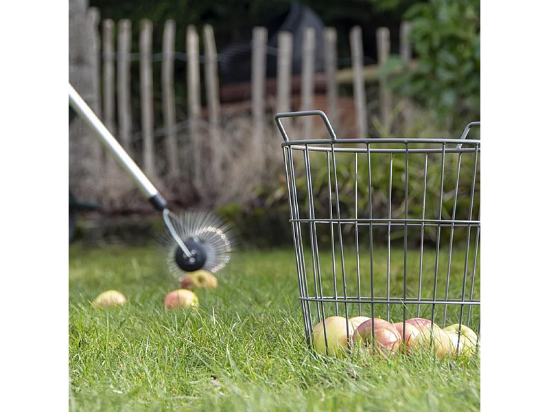 Corbeille ronde en métal grillagé 42 cm