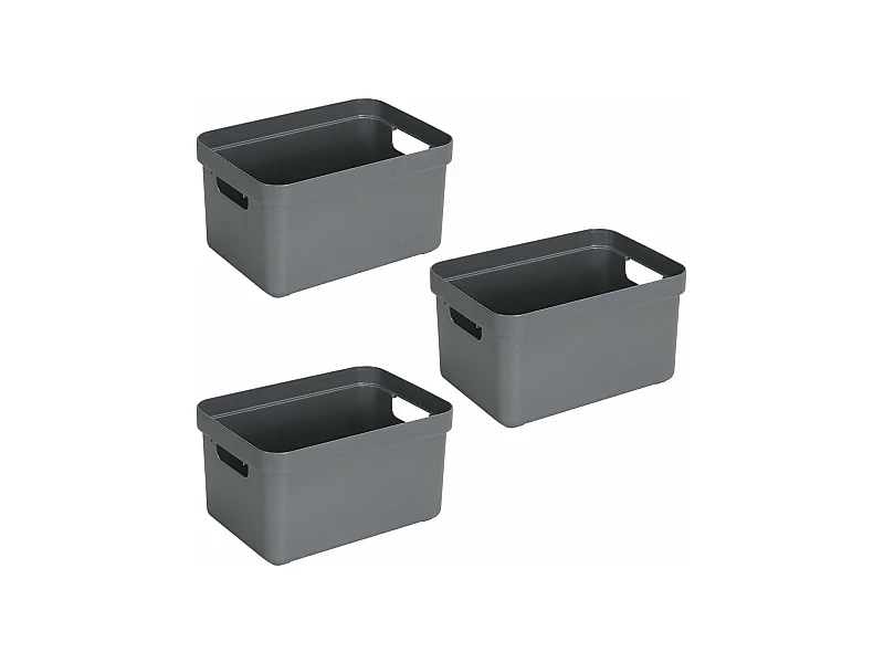 Boite de rangement Sigma Home Box 13 L  (Lot de 3)