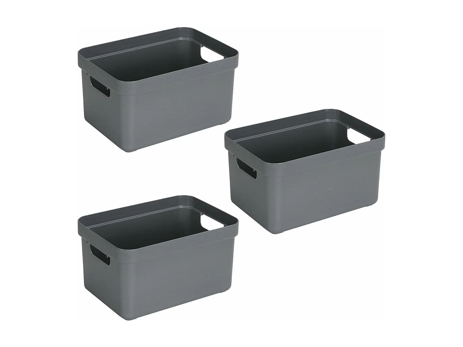 Boite de rangement Sigma Home Box 13 L  (Lot de 3)