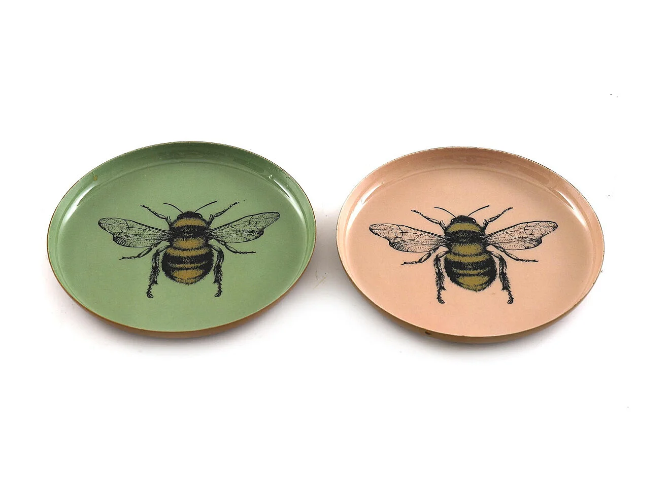 Vide-poche en métal Abeille 11 cm (Lot de 2)