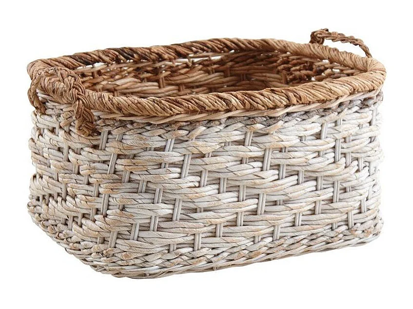 Corbeilles rectangulaires en bananier (Lot de 2)