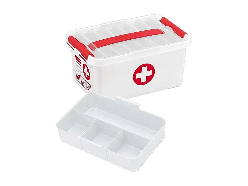 Erste-Hilfe-Box mit Fächer "Q-Line"