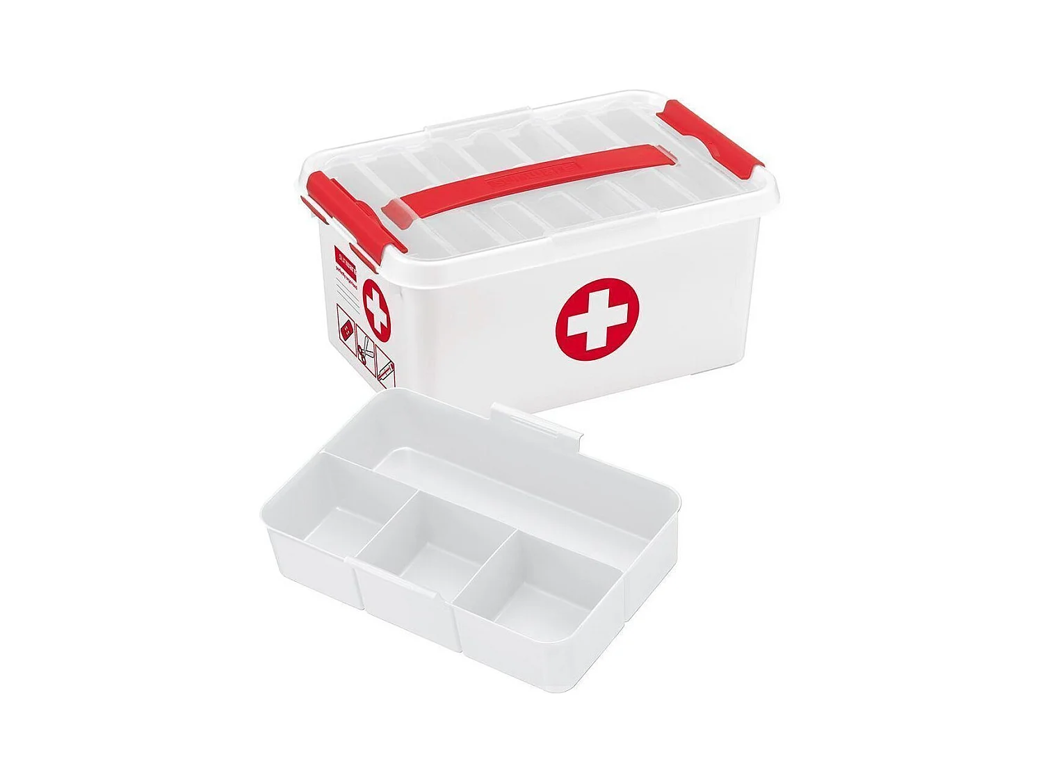 Erste-Hilfe-Box mit Fächer "Q-Line"