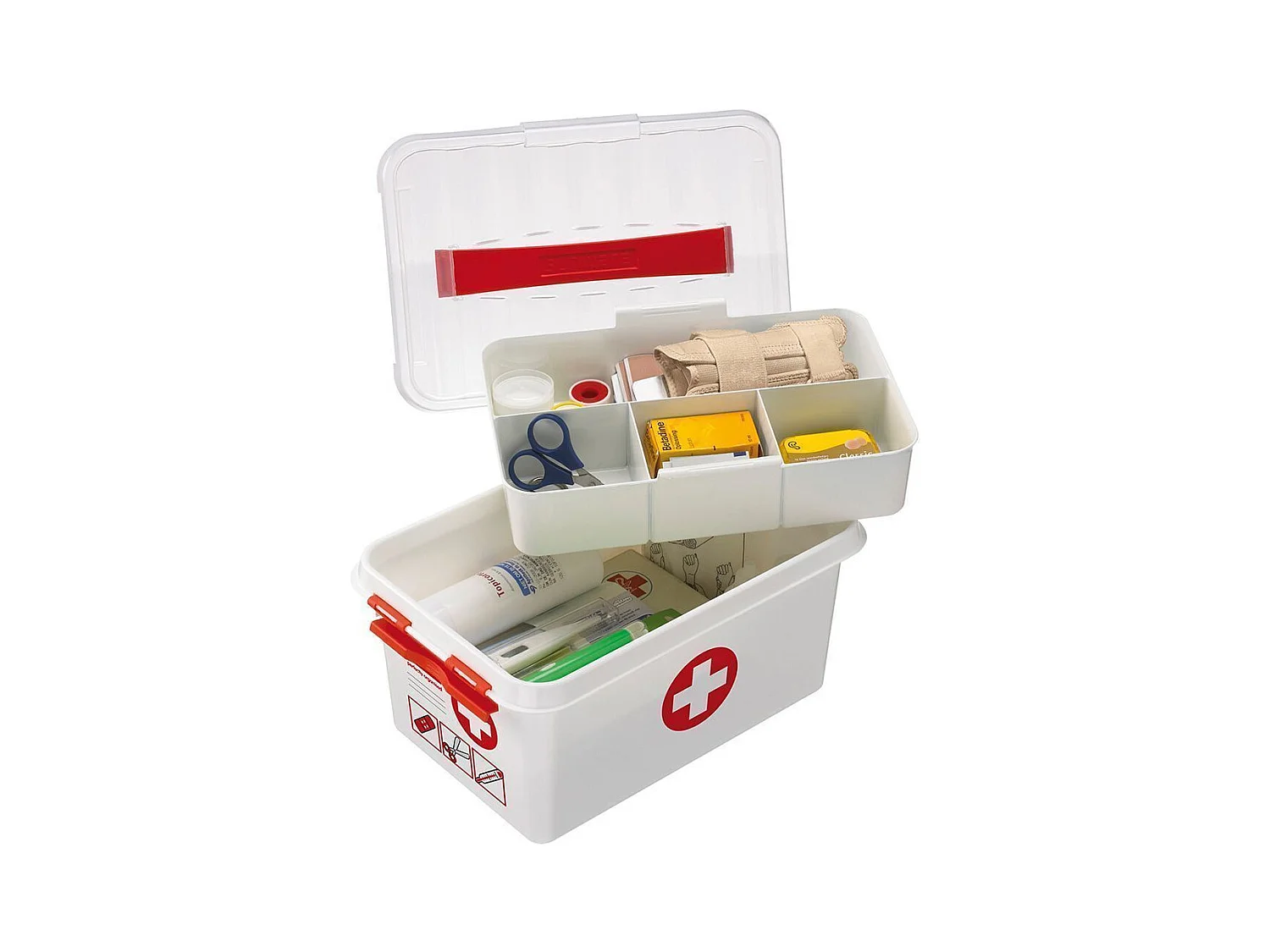 Erste-Hilfe-Box mit Fächer "Q-Line"