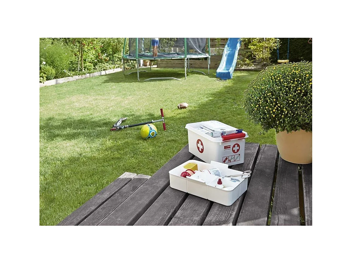 Erste-Hilfe-Box mit Fächer "Q-Line"