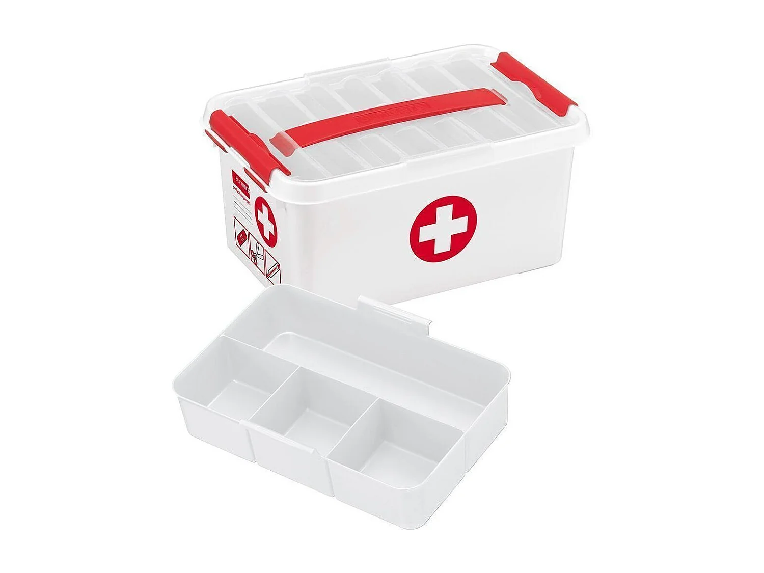 Erste-Hilfe-Box mit Fächer "Q-Line"