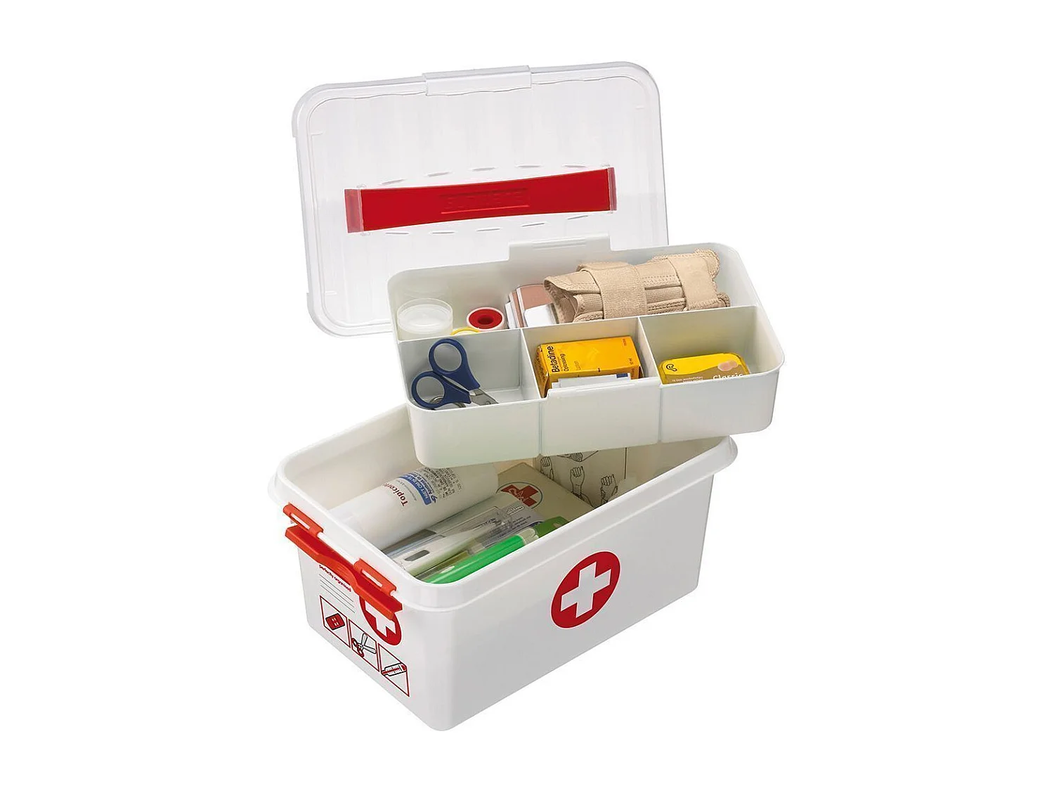 Erste-Hilfe-Box mit Fächer "Q-Line"