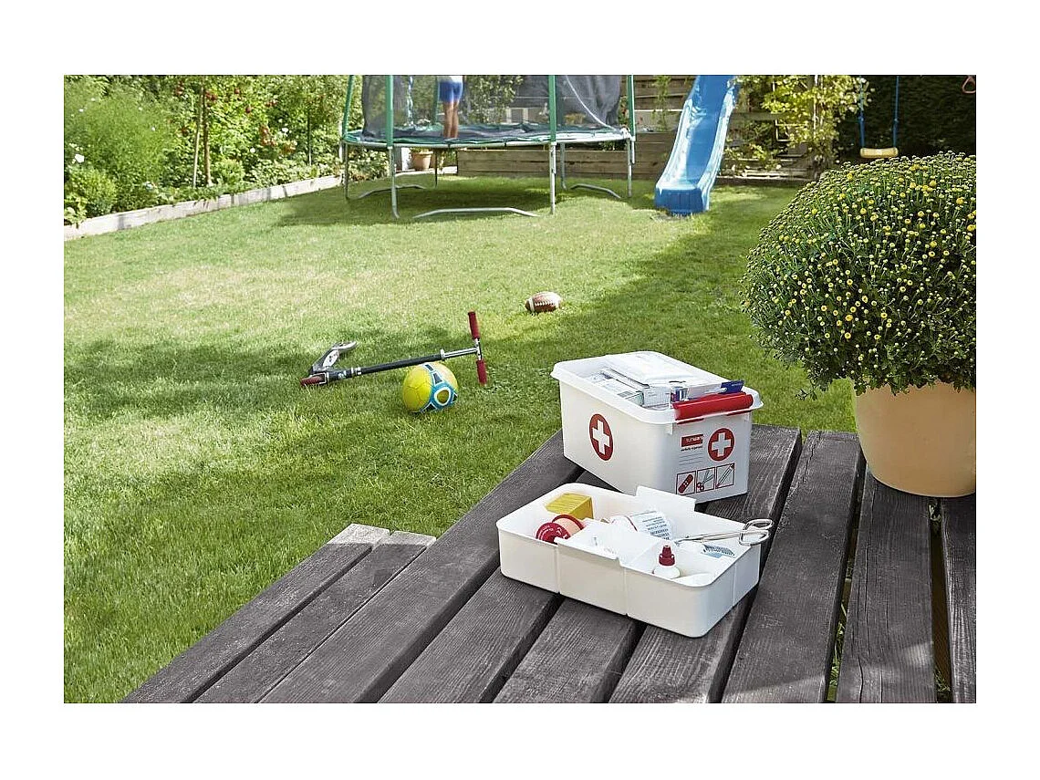 Erste-Hilfe-Box mit Fächer "Q-Line"