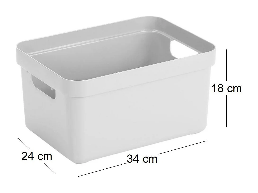Boite de rangement Sigma Home Box 13 L  (Lot de 3)