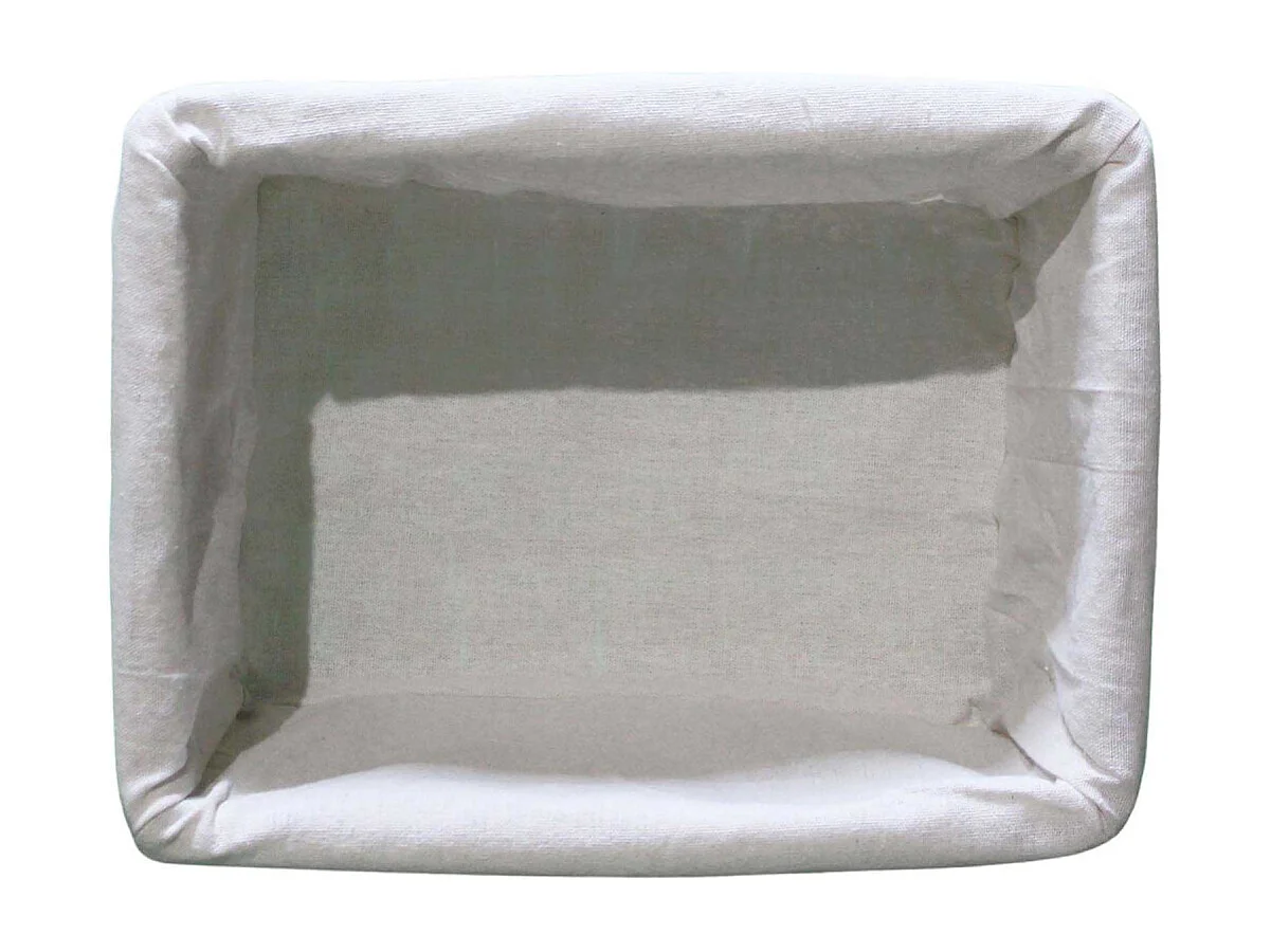 Corbeille de rangement osier blanc