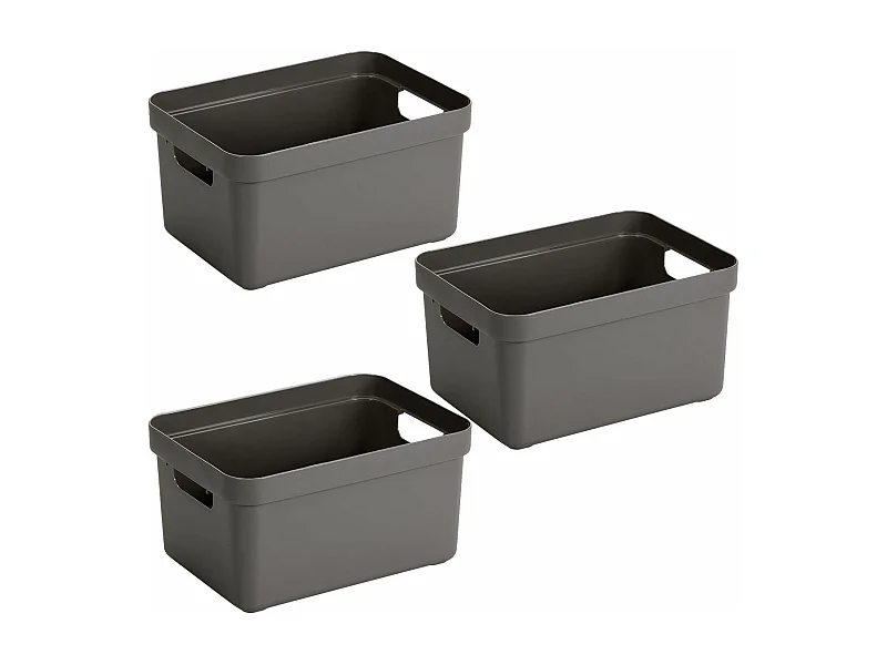 Boite de rangement Sigma Home Box 13 L  (Lot de 3)